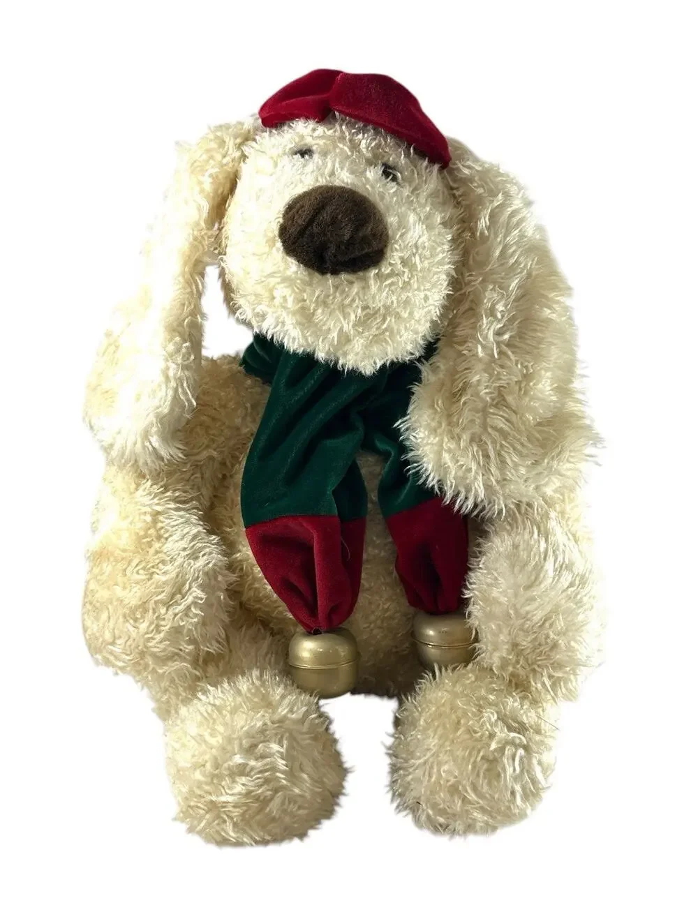 Vintage 2000 Darla & Darby Dog Plush Toys R Us Christmas Jingle Bell 15”